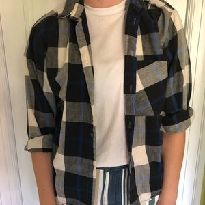 Black and white flannel